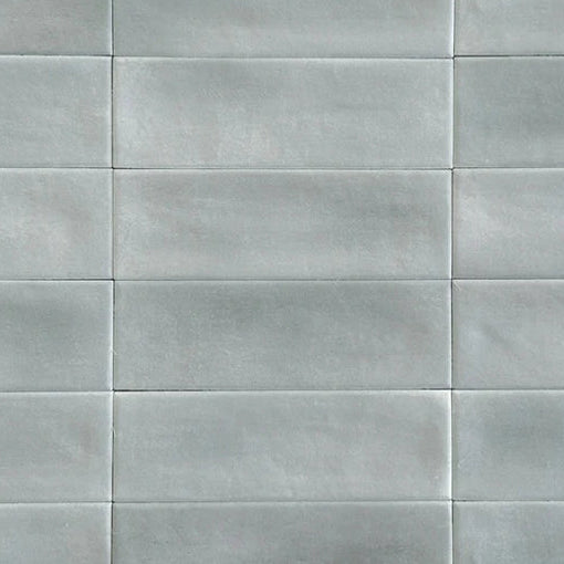 Close up of Atelier steel brick wall tile