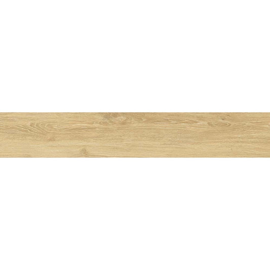 Close up of Perth light oak wood effect plank wall and floor tile