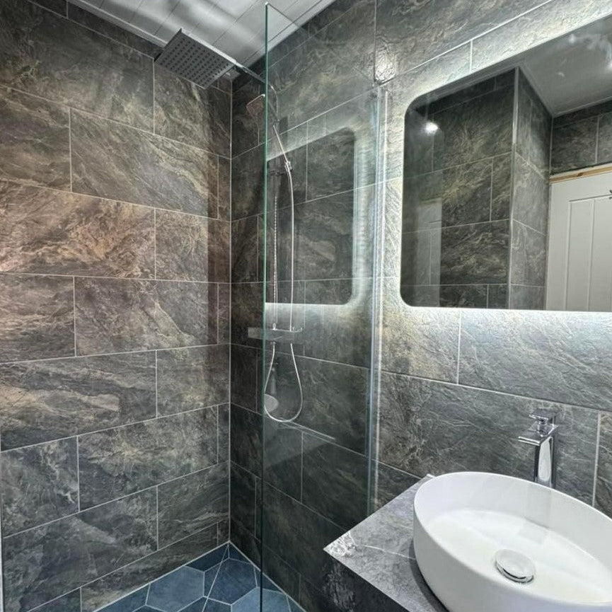 Andes Dark Grey Mosaic Tile 30x30cm