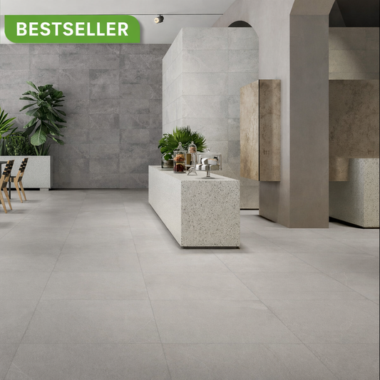 Blend White Floor Tile 60x60cm