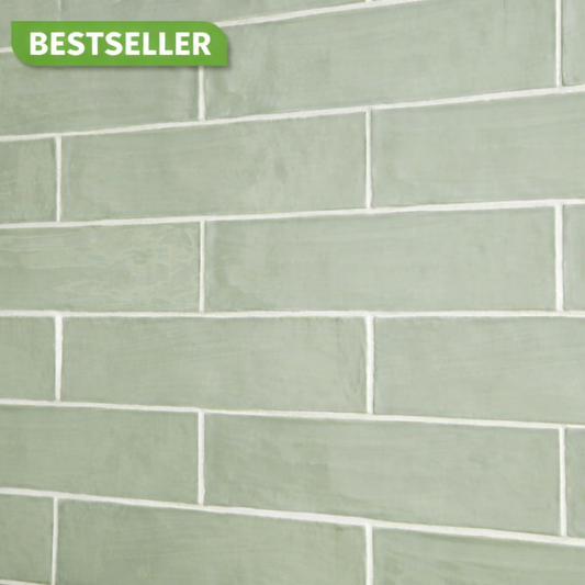 Bespoke Sage Tile 7.5x30cm