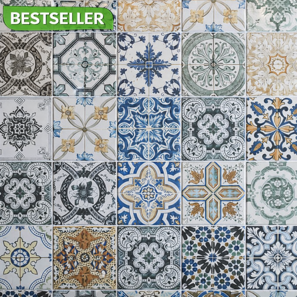 Morocco Multi Coloured Tile 20x20cm