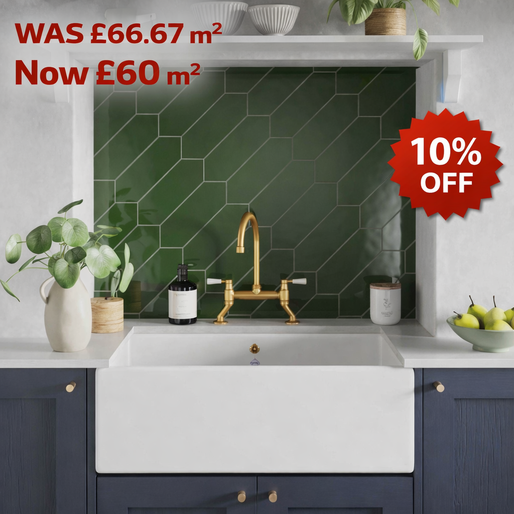 Form Green Tile 10x30cm