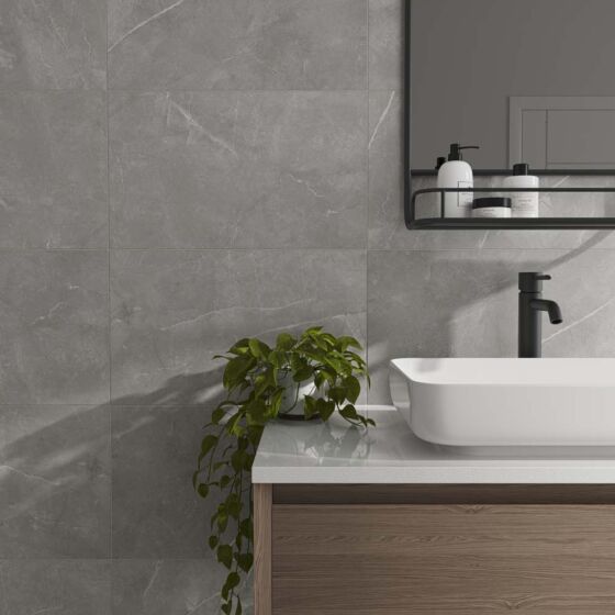 Glencoe Grey Matt Tile 33x55cm