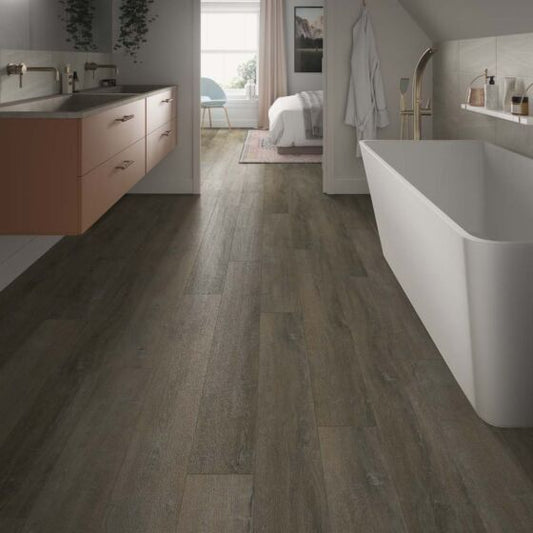 Orkney Luxury Rigid Core Click Vinyl Flooring Antique Cedar Plank 17.8x121.9cm