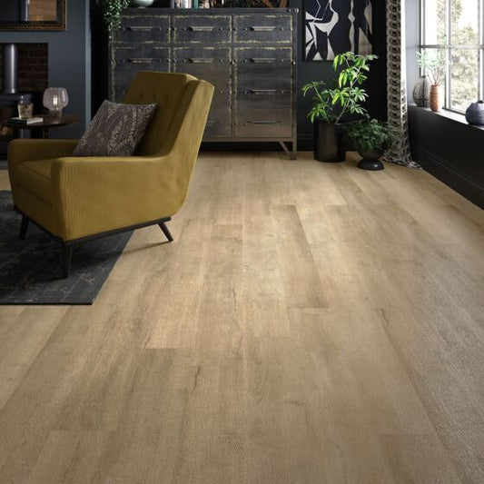 Orkney Luxury Rigid Core Click Vinyl Flooring Light Oak Plank 17.8x121.9cm
