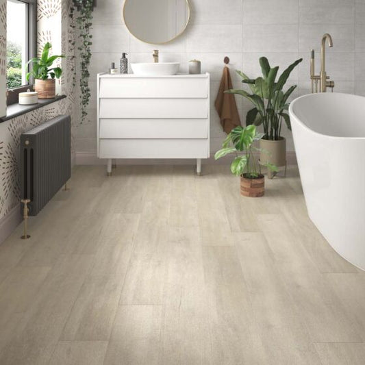 Orkney Luxury Rigid Core Click Vinyl Flooring Limed Oak Plank 17.8x121.9cm