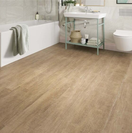 Orkney Luxury Rigid Core Click Vinyl Flooring Warm Maple Plank 17.8x121.9cm