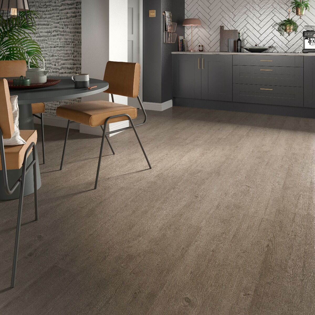 Orkney Luxury Rigid Core Click Vinyl Flooring Weathered Ash Plank 17.8x121.9cm