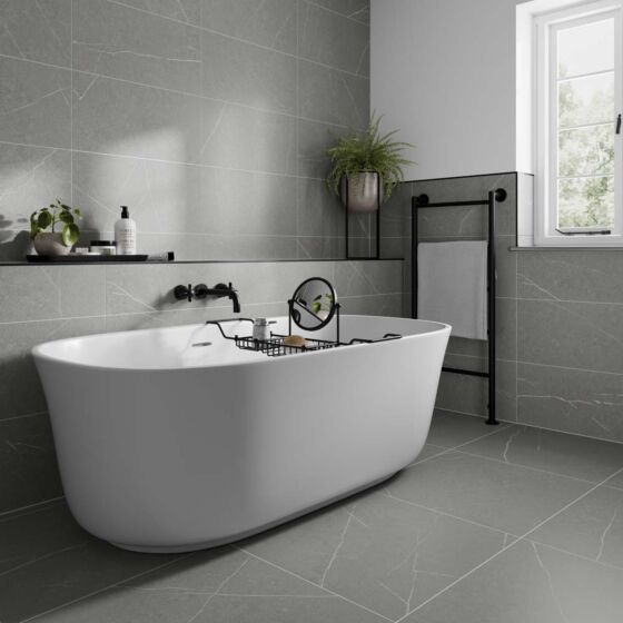 Naples Light Grey Wall Tile 30x60cm