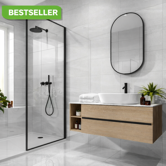 Andrea Light Grey Gloss Tile 30x60cm