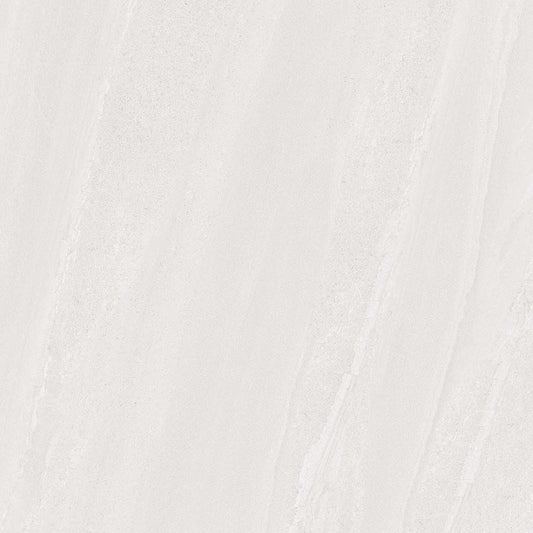 Close up of large format Andrea light grey gloss porcelain wall and floor tiles 