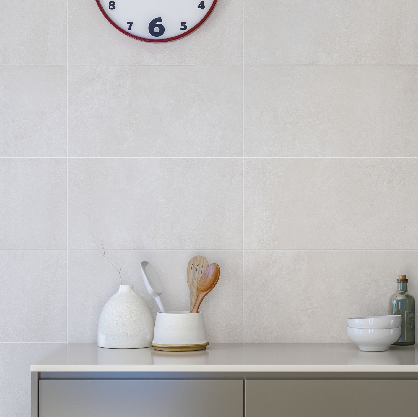Kitchen featuring Avada white matt wall tile