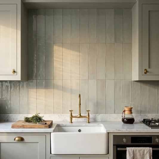 Bespoke Sage Tile 7.5x30cm