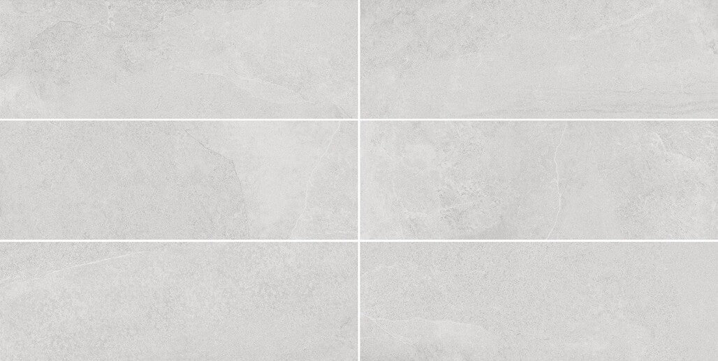 Close up of elegant blend white wall tile for modern interiors
