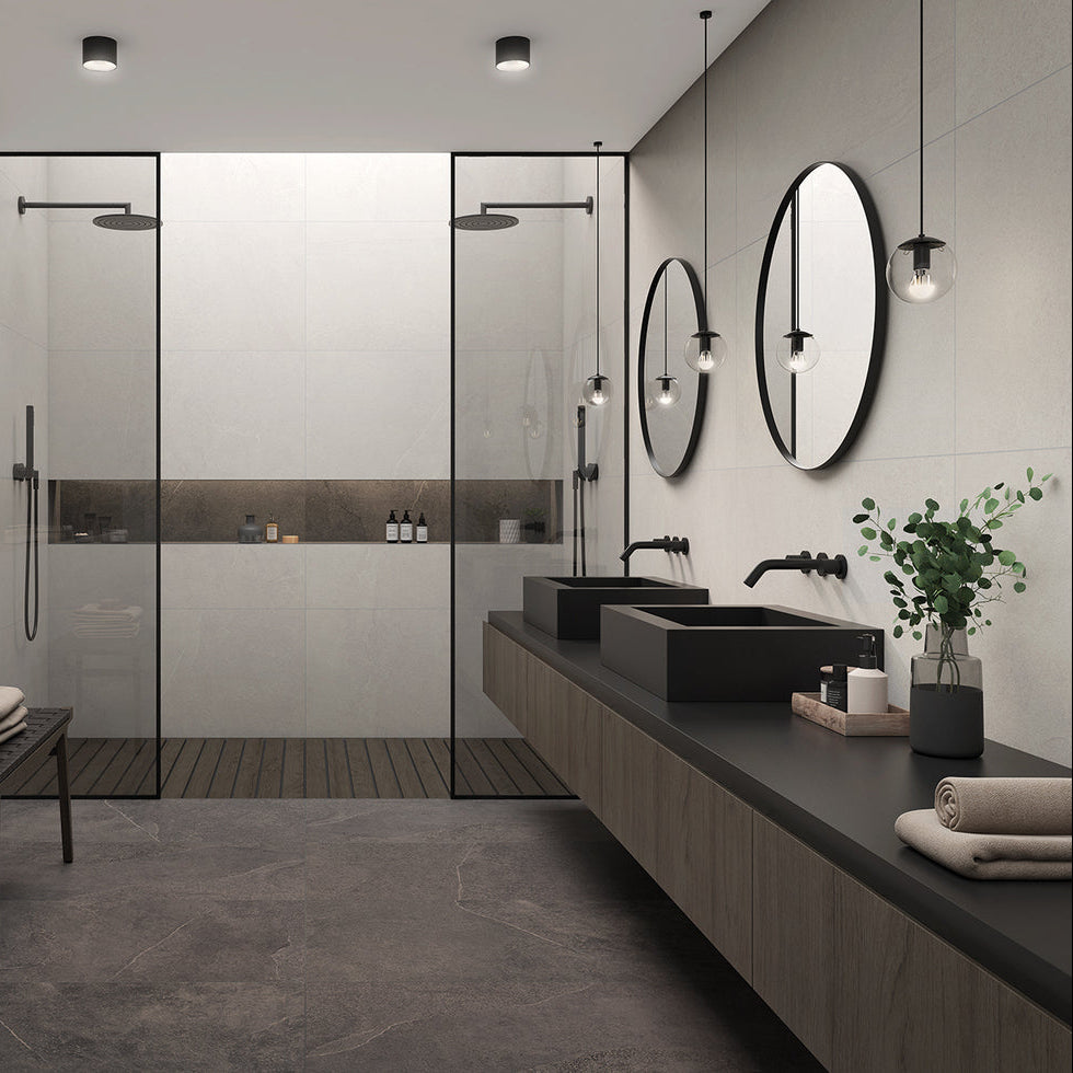 Modern blend white wall, floor and decor tiles for stylish interiors