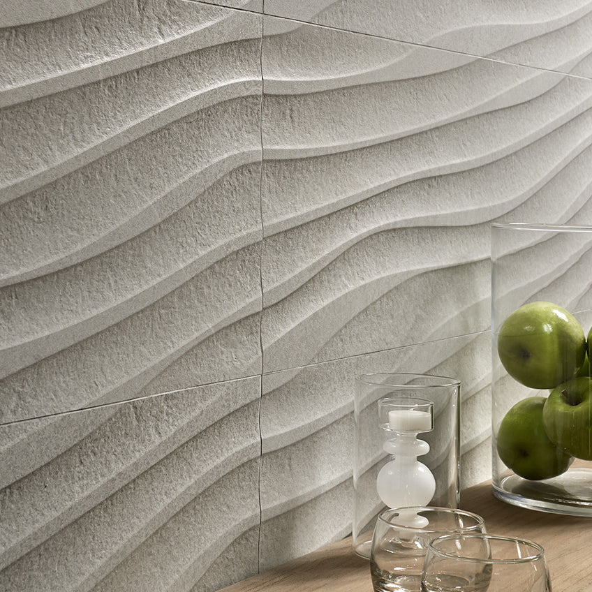 Blend White Decor Tile 30x90cm