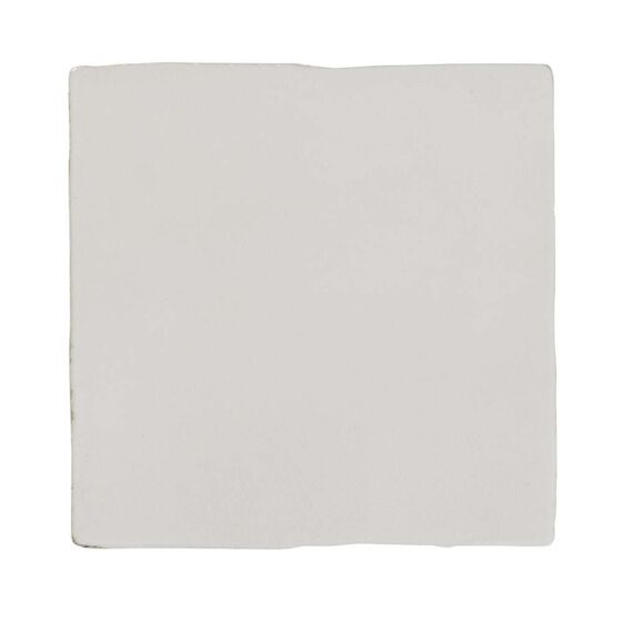 Close up of Bold white gloss ceramic tile for bathroom and kitchen wall applications