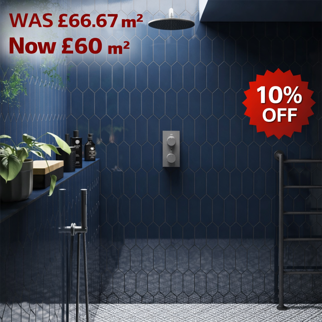 Form Blue Tile 10x30 cm