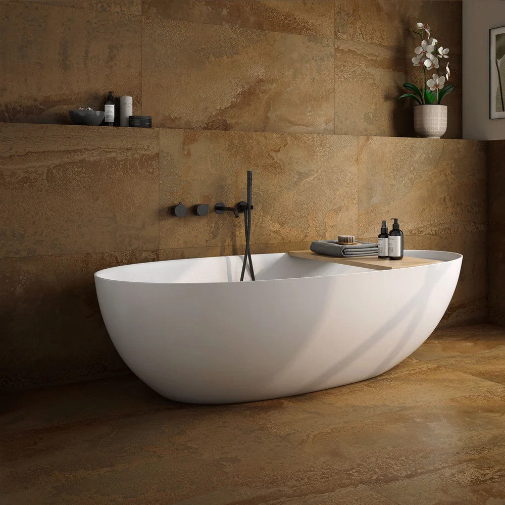 Ferrum copper decorative wall and floor tile used for modern interiors
