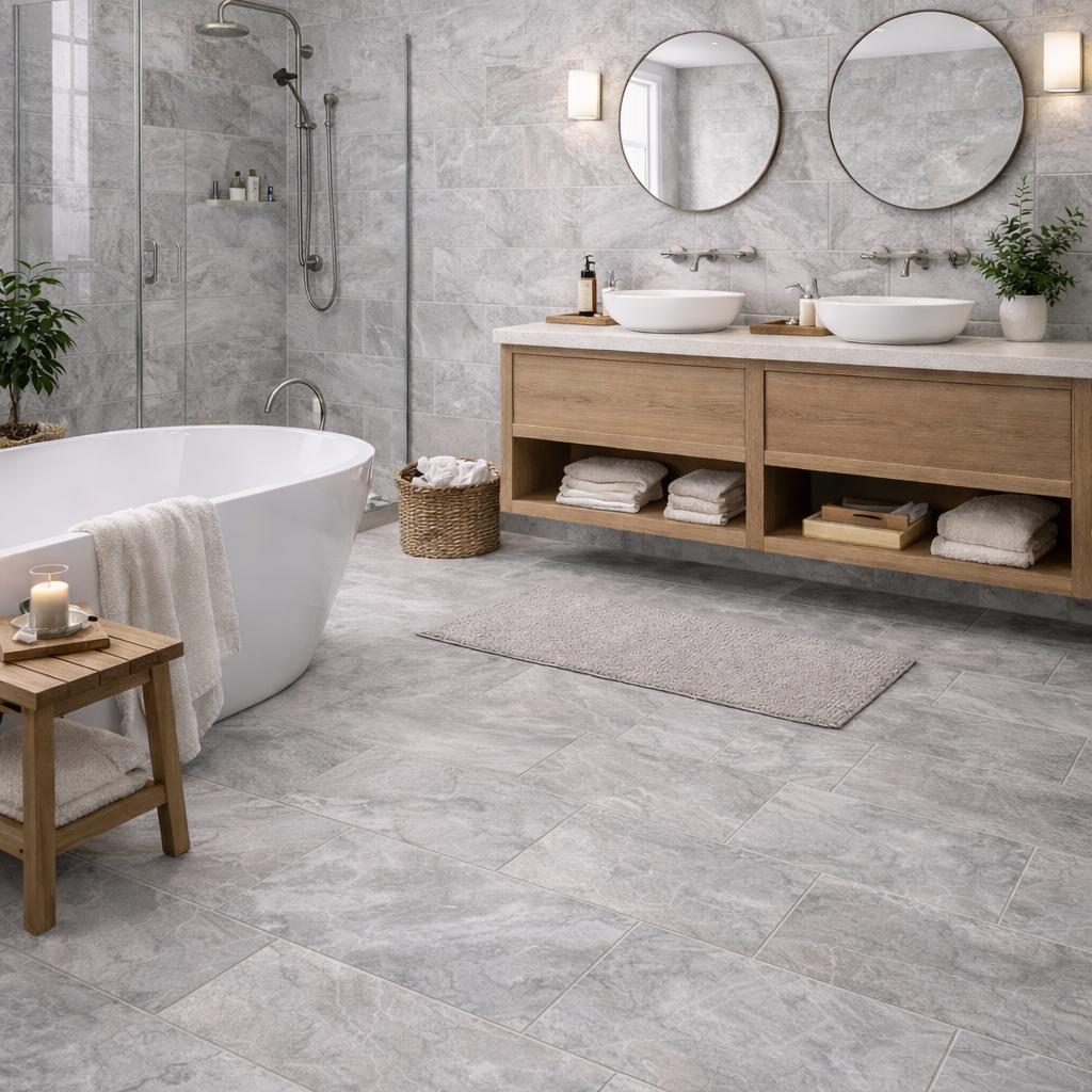 Andes Light Grey Mosaic Tile 30x30cm