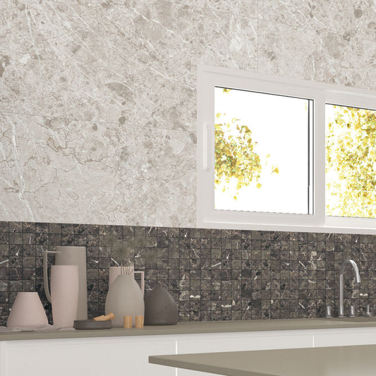 Ravello Black Mosaic Tile 30x30cm