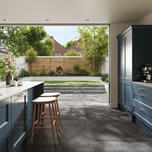 Neptune Black Outdoor Tile 100x100x2cm