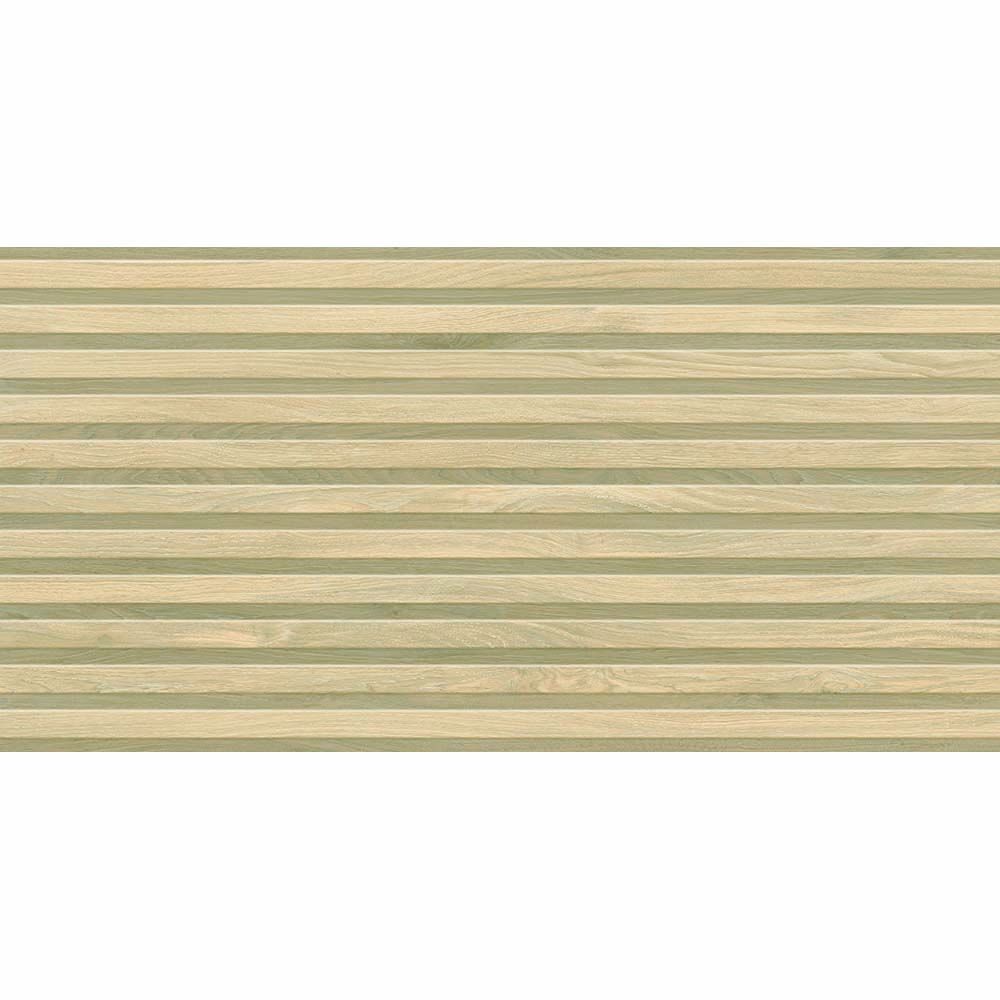 Close up of Perth Birch wood effect panel wall tile 