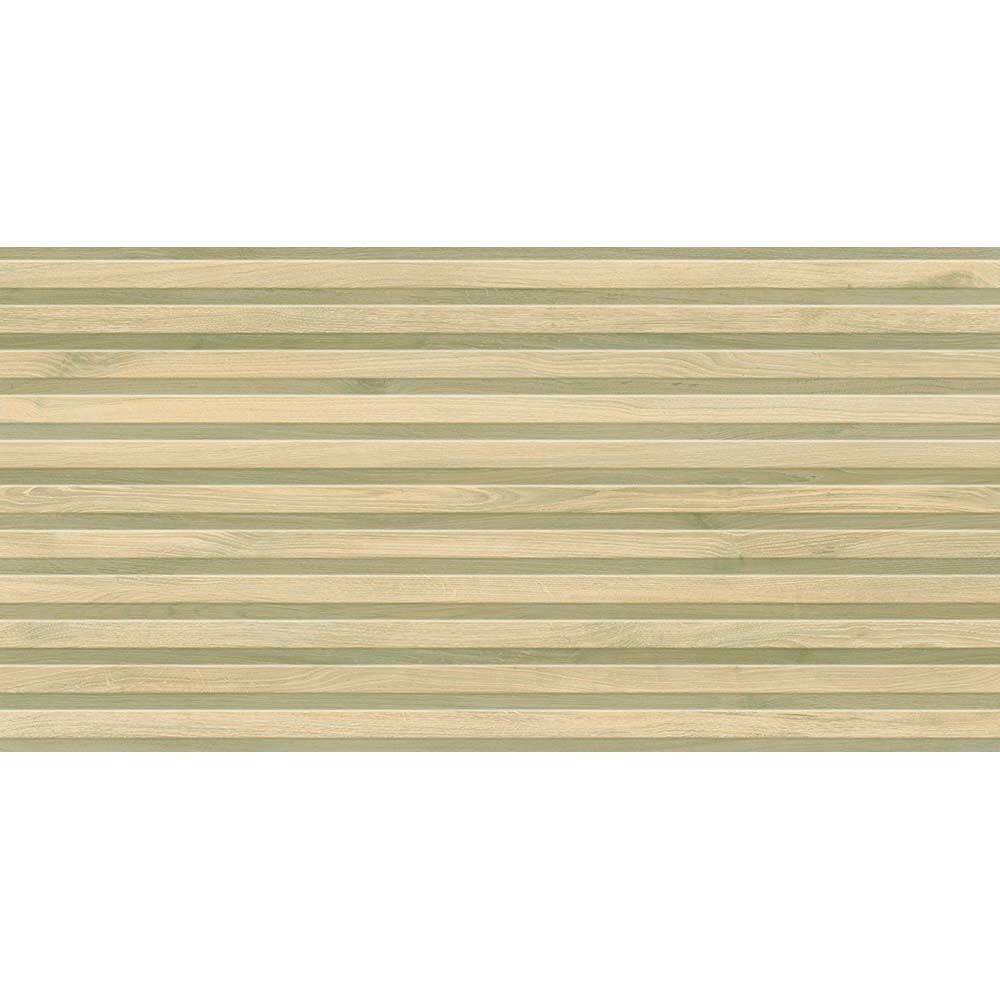 Close up of Perth Birch wood look panel wall tile 