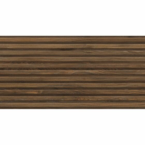 Close up of Perth walnut wood effect  wall panel tile