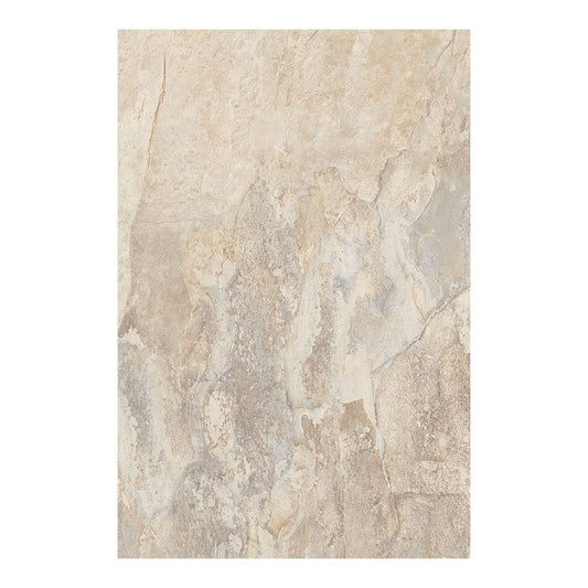 Close up of Rockface beige stone effect tile for walls and floors with natural textured finish