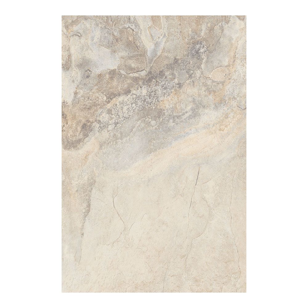Close up of Rockface beige stone effect tile for walls and floors 