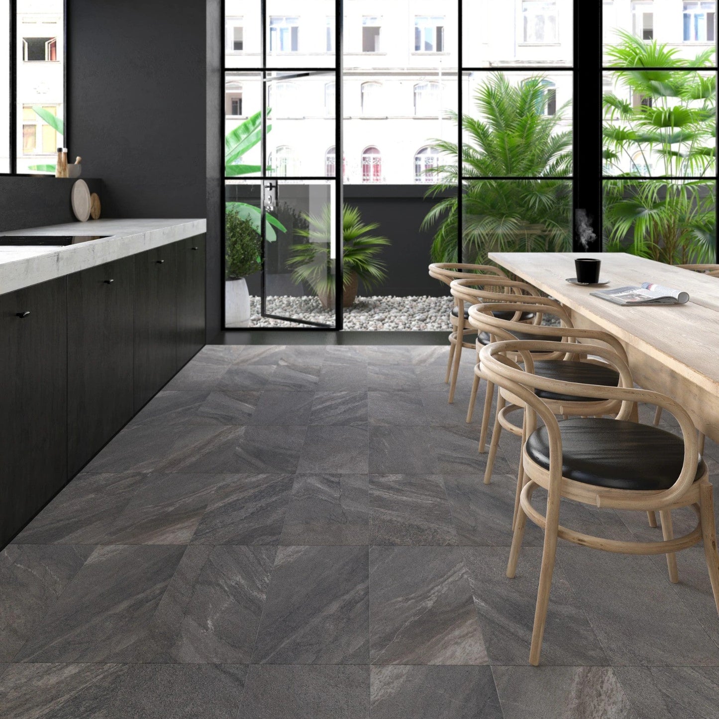 Tulla Anthracite Tile 30x60cm