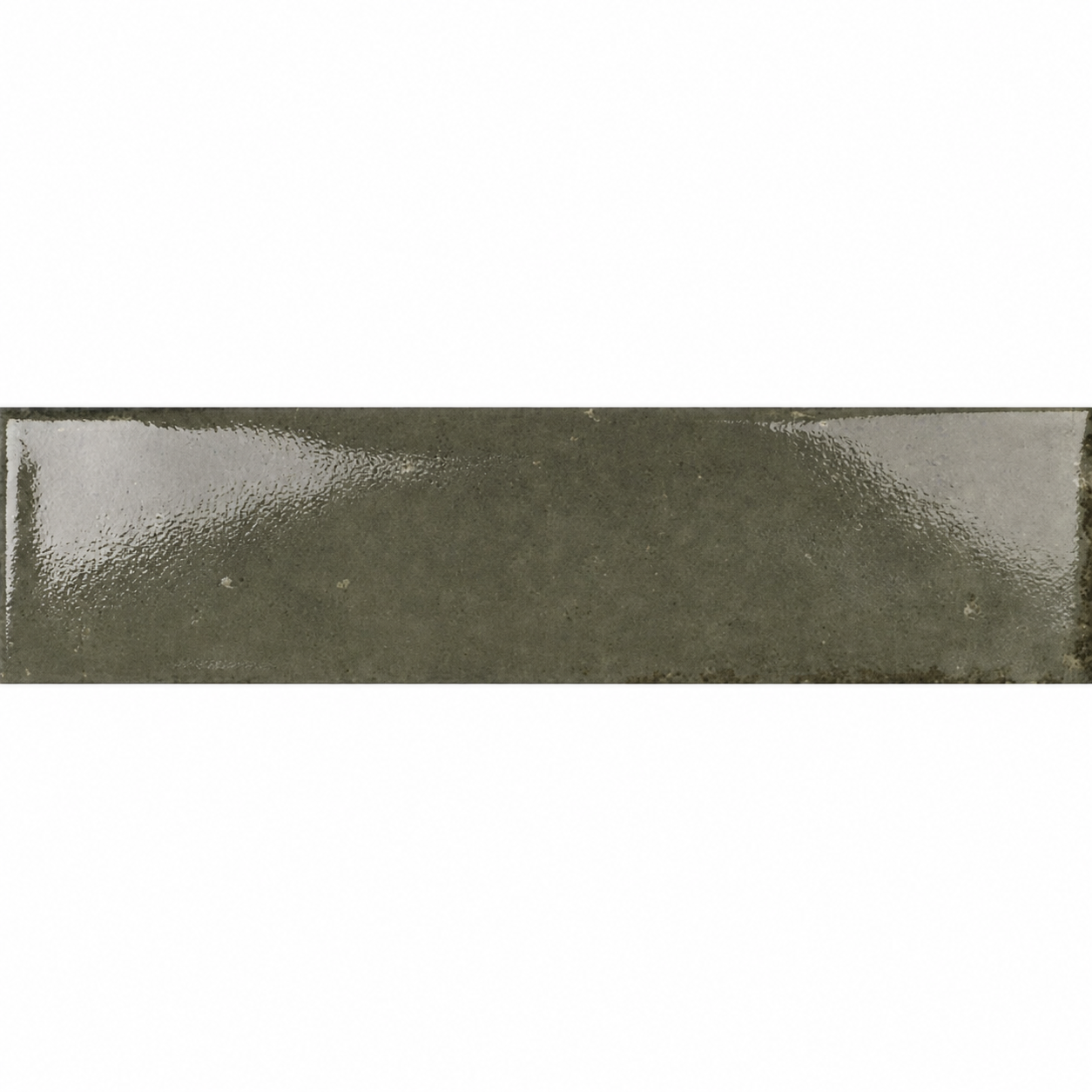 Close-up of the Wish Ash Brick Gloss Wall Tile 