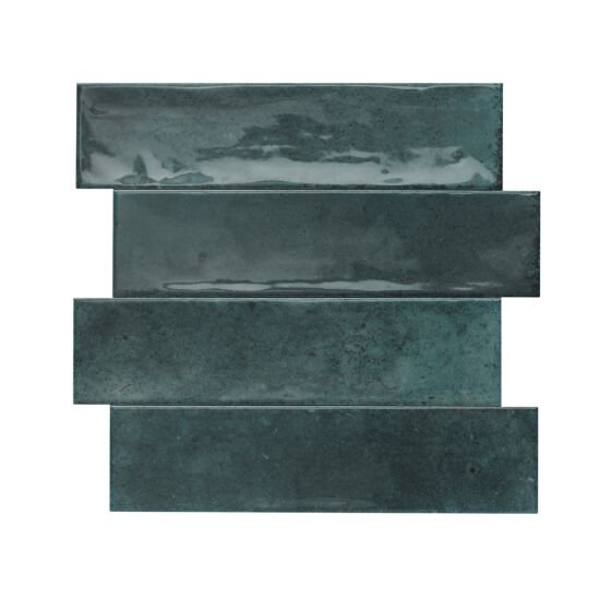 Wish blue gloss brick ceramic wall tiles with glossy finish suitable for kitchens and bathrooms