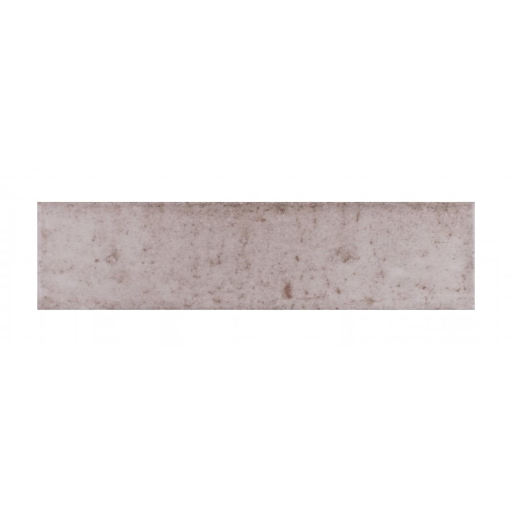 Close-up of Wish pink gloss brick ceramic wall tiles suitable for kitchens and bathrooms