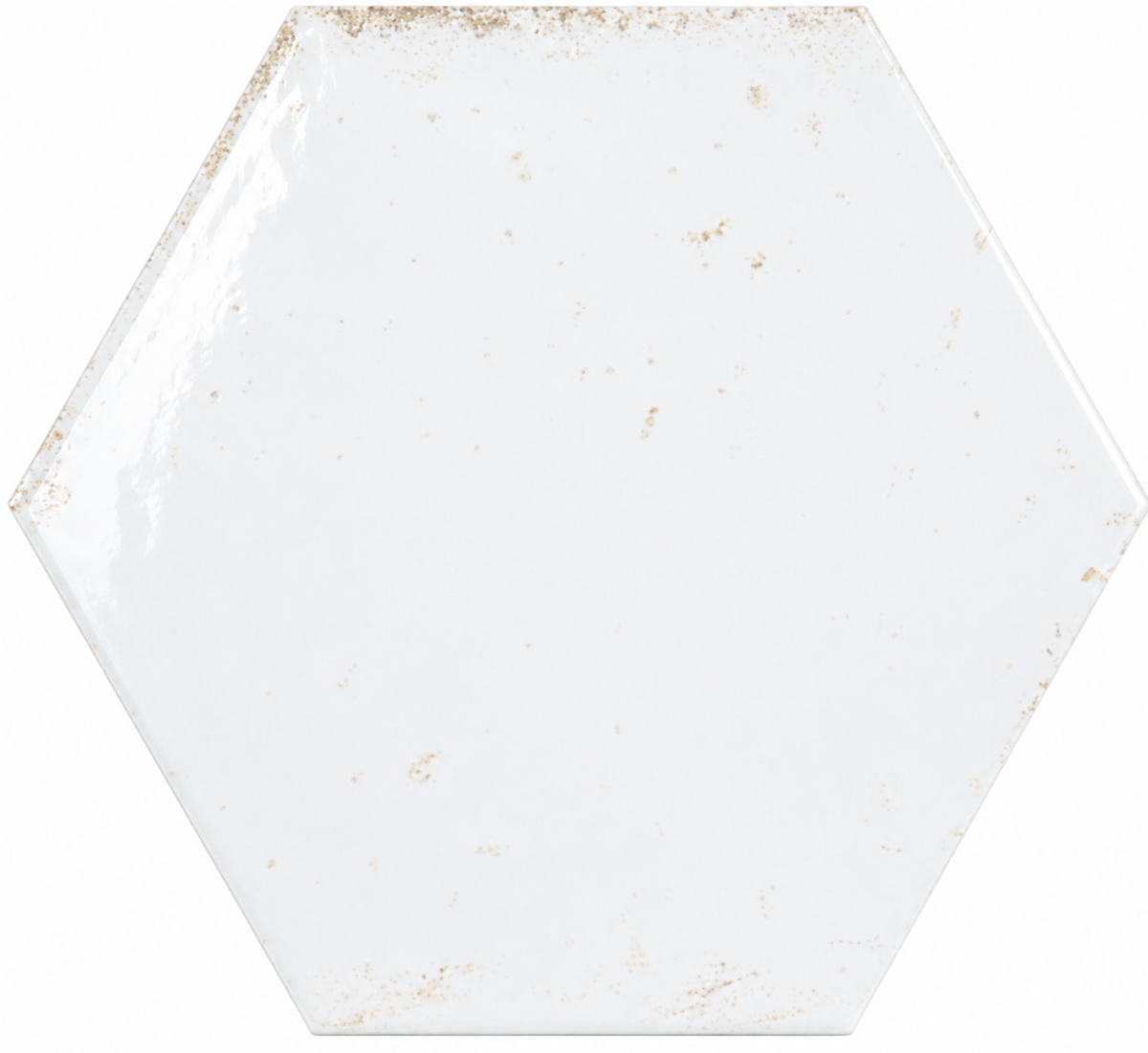 Wish White Hexagon Tile 15x17.3cm